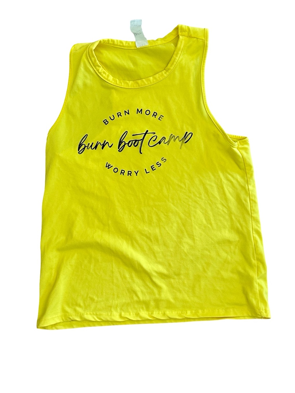 Burn Bootcamp Women's Neon Yellow Logo Tank Top